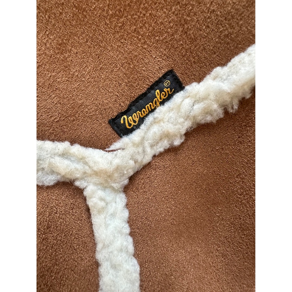 Wrangler Western Chore Coat Womens XXL Plus Faux Shearling Ranch Jacket Cowgirl - Picture 6 of 11